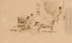 Cocher Conduisant Un Fiacre by Jean-Louis Forain