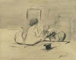 Karikatur. by Jean-Louis Forain