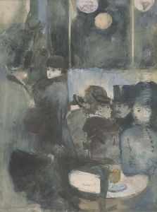 Au Cafe by Jean-Louis Forain