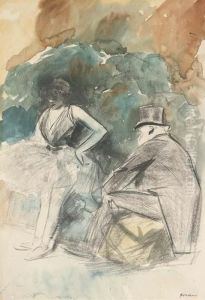 Danseuse Et Son Admirateur