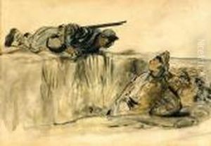I Skyttegraven by Jean-Louis Forain