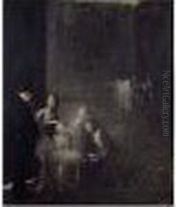 Dans Les Coulisses by Jean-Louis Forain