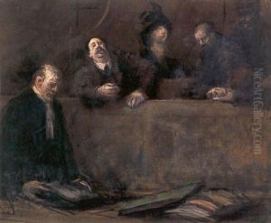 In The Courtroom by Jean-Louis Forain