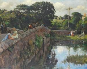 Evening On The Bridge by Stanhope Alexander Forbes
