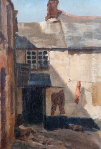 Corner Of Old Newlyn by Stanhope Alexander Forbes