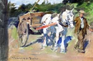 The Road To The Fields by Stanhope Alexander Forbes