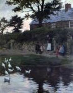 The Duck Pond by Stanhope Alexander Forbes