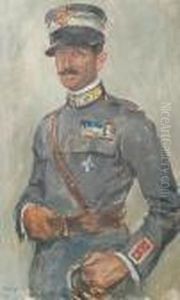 Portrait Of A Gentleman In Italian Militaryuniform