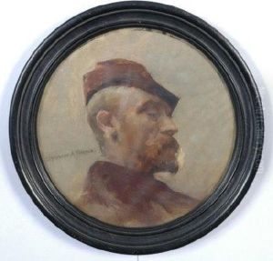 A Portrait Of Norman Garstin.