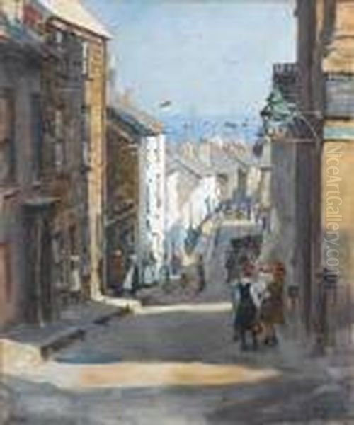 An Old Quarter Of Penzance - view 1