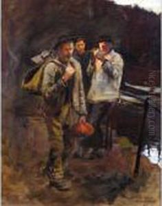 Study For 'home Along' by Stanhope Alexander Forbes
