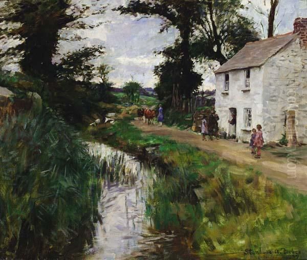 ''the Path Along The Stream'' - view 1
