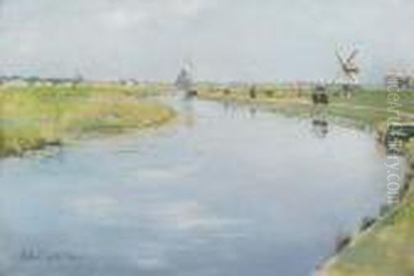 A Dutch River Landscape - view 1