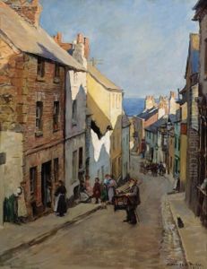 A Street Harmony by Stanhope Alexander Forbes