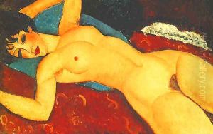 Sleeping Nude With Arms Open Red Nude