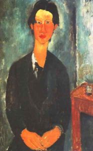 Portrait of Soutine Sitting at a Table (Ritratto di Soutine seduto a tavola)
