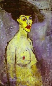 Female Nude With Hat
