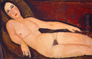 Nude On A Divan by Amedeo Modigliani