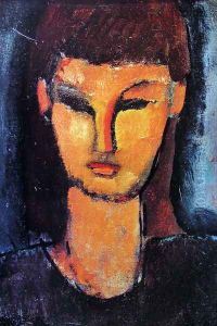 Head of a young woman by Amedeo Modigliani