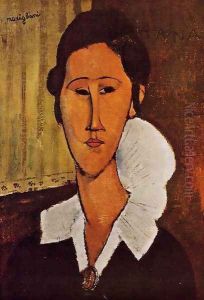 Portrait Of Anna Zborovska by Amedeo Modigliani