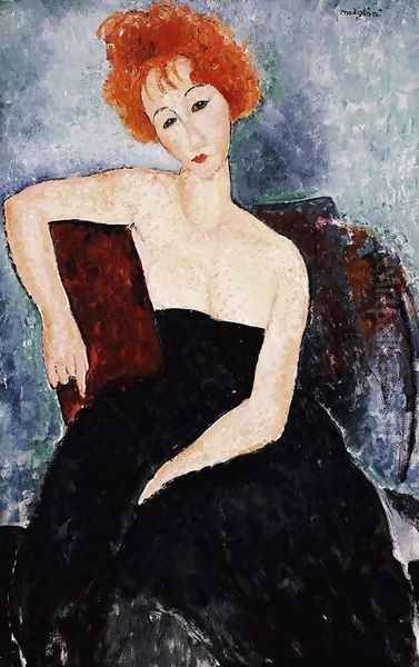 Young Redhead in an Evening Dress - view 1