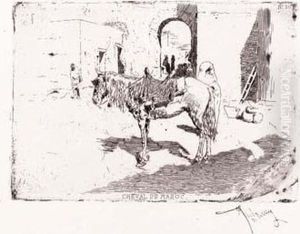 Cheval Du Maroc by Mariano Jose Maria Bernardo Fortuny y Carbo