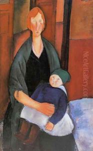 Seated Woman With Child by Amedeo Modigliani