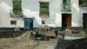 Mercado Callejero. by Mariano Jose Maria Bernardo Fortuny y Carbo
