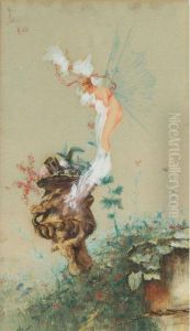 The Butterfly by Mariano Jose Maria Bernardo Fortuny y Carbo