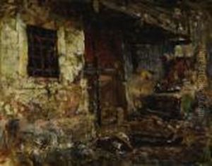 A Body In The Street by Mariano Jose Maria Bernardo Fortuny y Carbo