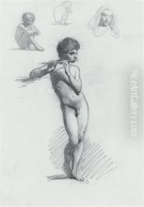 Etude Pour Le Joueur De Flute by Mariano Jose Maria Bernardo Fortuny y Carbo