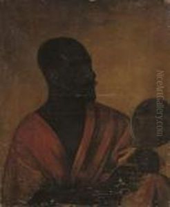 A Moor Holding A Mirror