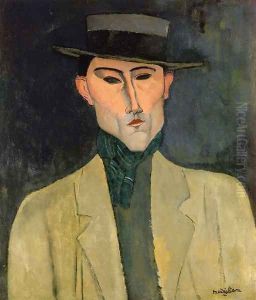Man witih Hat by Amedeo Modigliani