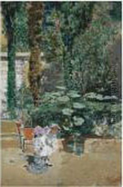 Nina En El Jardin Del Artista,
Granada (young Girl In The Garden Of The Artist's Studio, Granada) - view 1