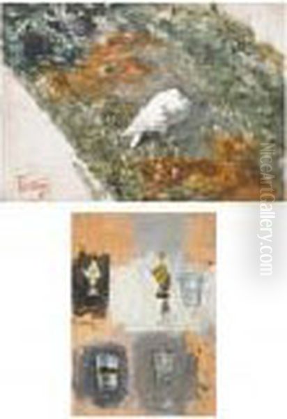 Dos Estudios: Paloma; Vasos Y Campanas (two Studies: A Dove; Glasses And Bells) - view 1