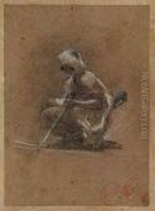 Figura Di Arabo by Mariano Jose Maria Bernardo Fortuny y Carbo