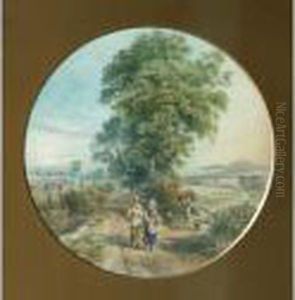 A Rural Landscape by Myles Birket Foster