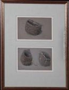 Studies Of Cullercoats Fisher Baskets by Myles Birket Foster