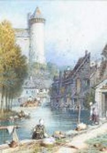 A Continental Town by Myles Birket Foster