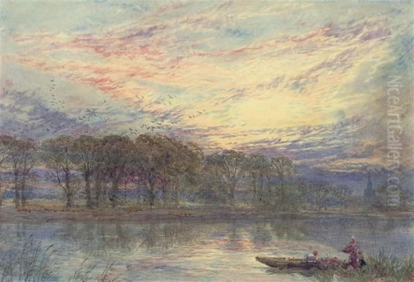 Sunset On The Thames - view 1