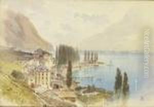Ortschaft Im Lavaux Am Genfersee
