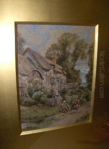 Ann Hathaway's Cottage by Myles Birket Foster