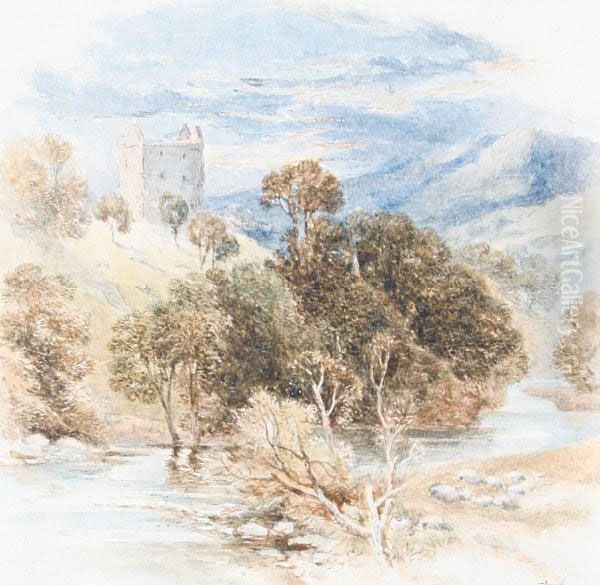 View Of A Castle, Yarrow - view 1