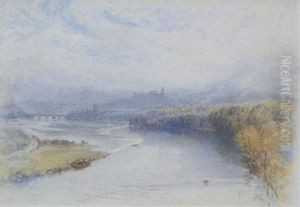 View Down The Lune Towards Lancaster