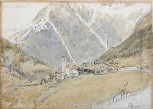 Simplon, Switzerland by Myles Birket Foster