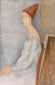 Portrait Of Jeanne Hebuterne In Profile I by Amedeo Modigliani