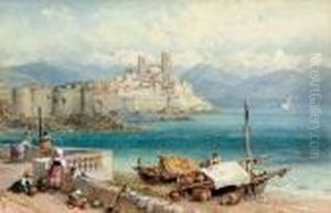 Children On The Waterfront At Porto Maurizio