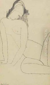 Nu Accroupi by Amedeo Modigliani