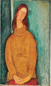 Jeanne Hebuterne in a Yellow Jumper