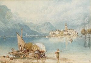 Isola Pescatori, Lago Maggiore by Myles Birket Foster